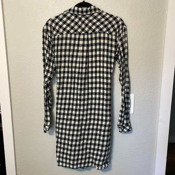 Current/Elliot Twist Shirt Dress - Sherlock Plaid - Picture 6 of 7